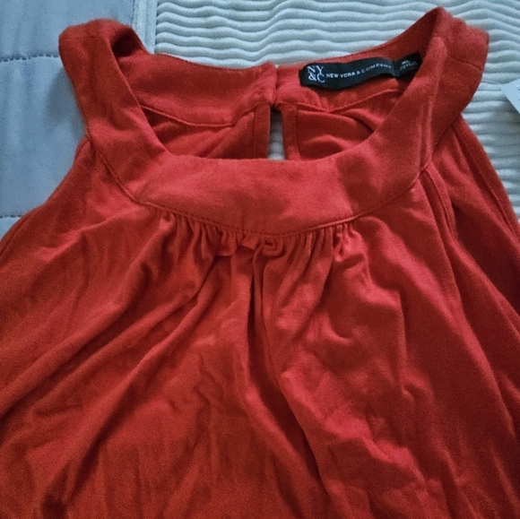 New York & Company Red/Orange Romper Size XL NWT - Picture 5 of 8